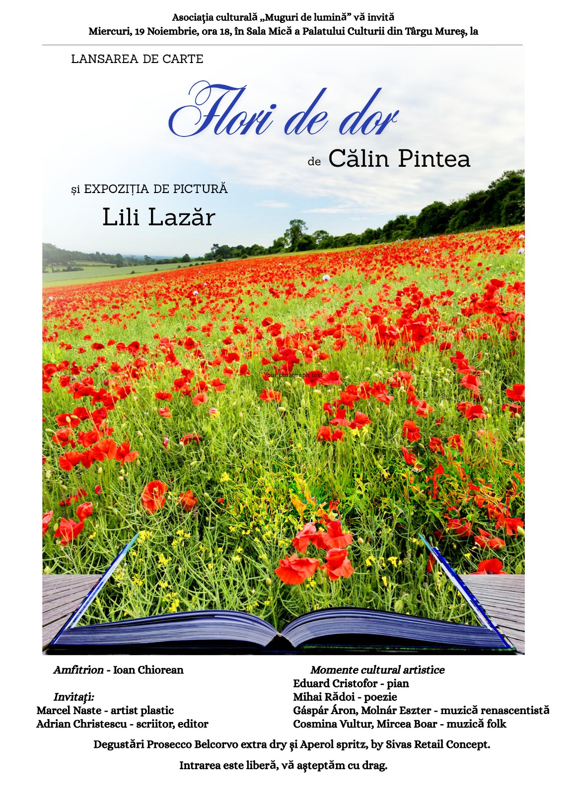 Lansare carte „Flori de dor”